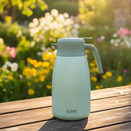 Cilie 2-Liter Thermal Serving Jug / Flask | Vacuum Insulated Carafe for Coffee or Tea