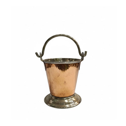 Copper Hammered Serving Dish / Balti Bowl with Handle