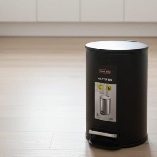 Homeatic 5 Liter Soft-Close Pedal Dustbin - Perfect for Small Spaces