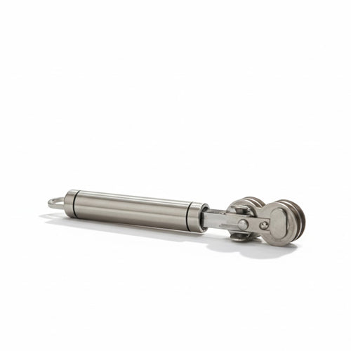 Stainless Steel Rolling Knife Sharpener & Honing Rod | Handheld Wheel Mechanism Grinder | Safety Kitchen Sharpening Tool