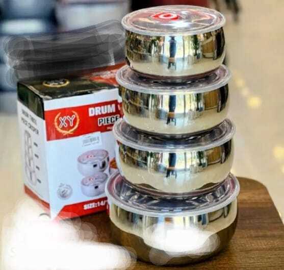 Nesting Stainless Steel Food Storage Bowl Set - Meal Prep Containers with Locking Airtight Lids