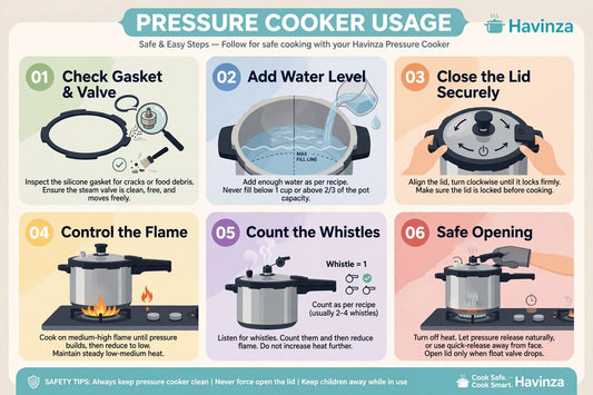 PRESSURE COOKER KA ISTAMAL ( USAGE )