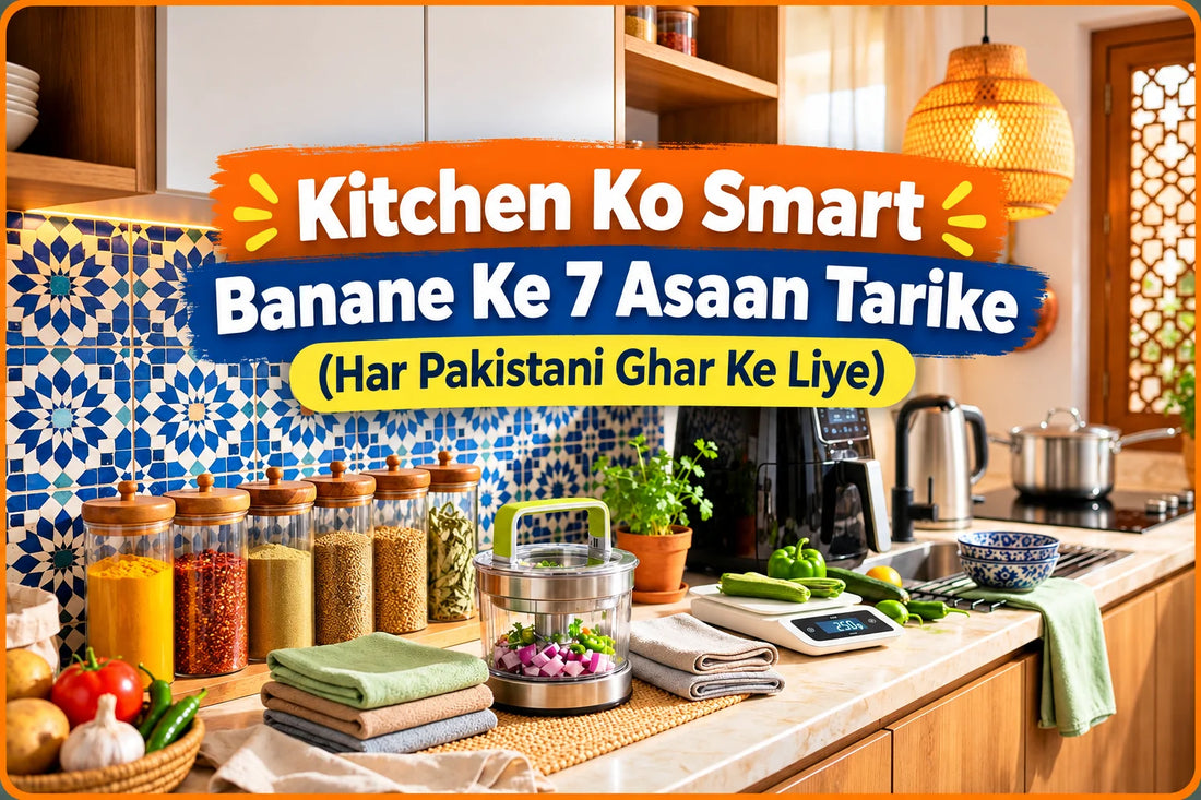 Kitchen Ko Smart Banane Ke 7 Asaan Tarike (Har Pakistani Ghar Ke Liye