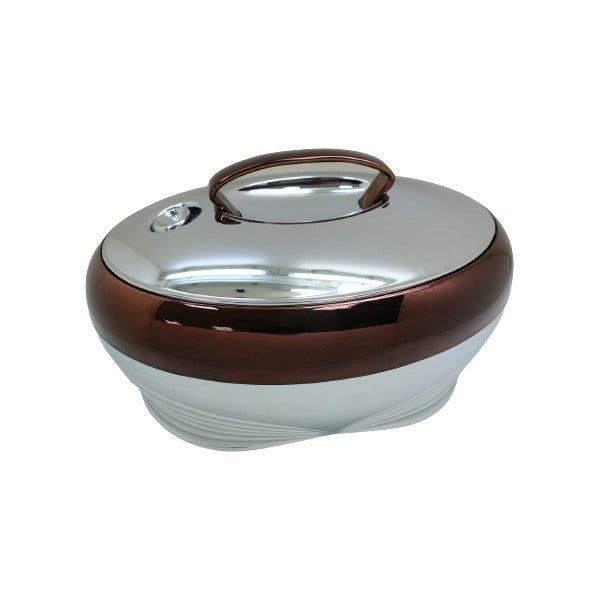 5Ltr Chocolate+Silver Hot Pot 175CH-S