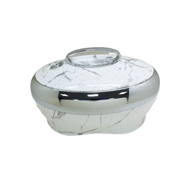 5Ltr White Marble Silver Hot Pot 175WS/S