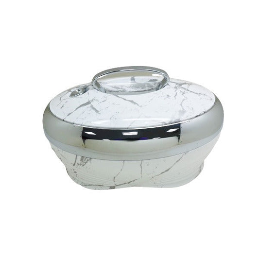 5Ltr White Marble Silver Hot Pot 175WS/S
