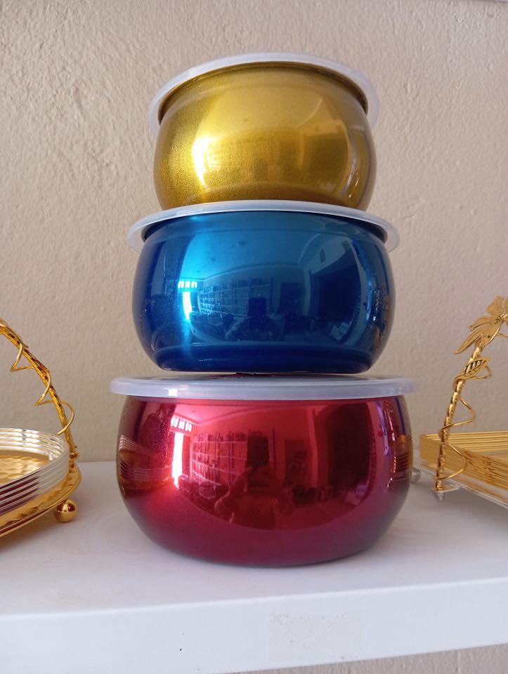 Chic & Colorful Stainless Steel Food Storage Containers | FRESH BOX 3-Piece Set
