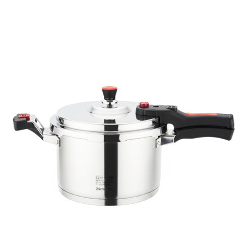 European Style Stainless Steel Pressure Cooker (4L, 5L, 6L) | Heavy-Duty Fast Cooker with Induction Base