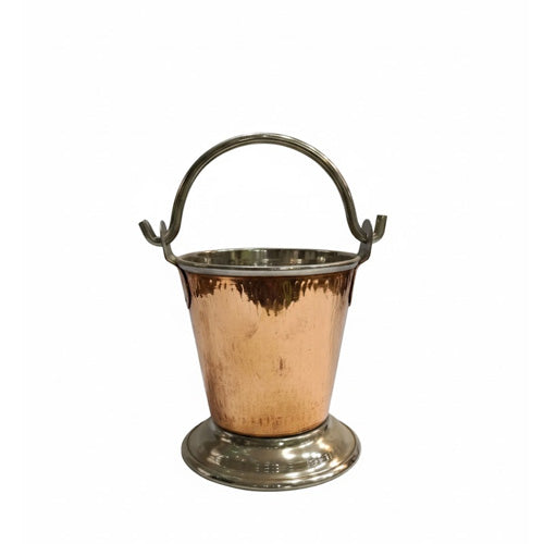 Copper Hammered Serving Dish / Balti Bowl with Handle