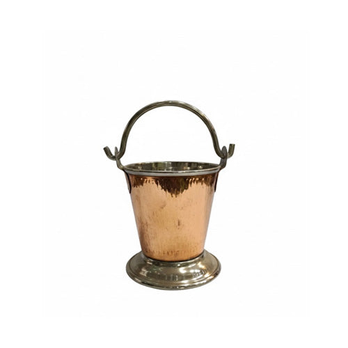 Copper Hammered Serving Dish / Balti Bowl with Handle