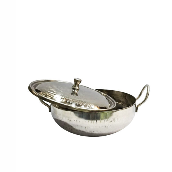 Exceptional Stainless Steel Karahi for Serving Perfection.