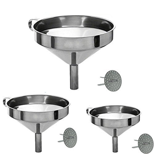 Utopia Stainless Steel Funnel Set (3-Piece)