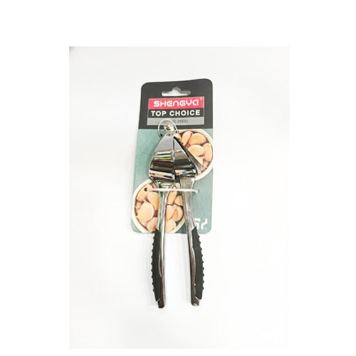 SHENGYA Stainless Steel Garlic Press with Comfort Grip