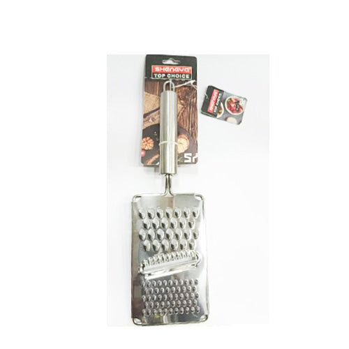 Handheld Stainless Steel Flat Grater with Multi-Function Blades