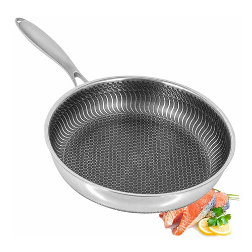 Flanek Honeycomb Fry Pan Premium Non-Stick Stainless Steel Frypan