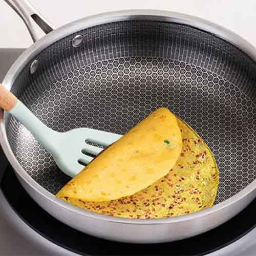Flanek Honeycomb Fry Pan Premium Non-Stick Stainless Steel Frypan