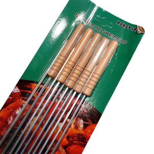 12Pcs Wood Handle Skewers Needles HXB-24