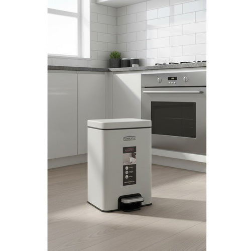 Homeatic 6 Liter Stainless Steel Soft-Close Pedal Dustbin - The Quiet Solution
