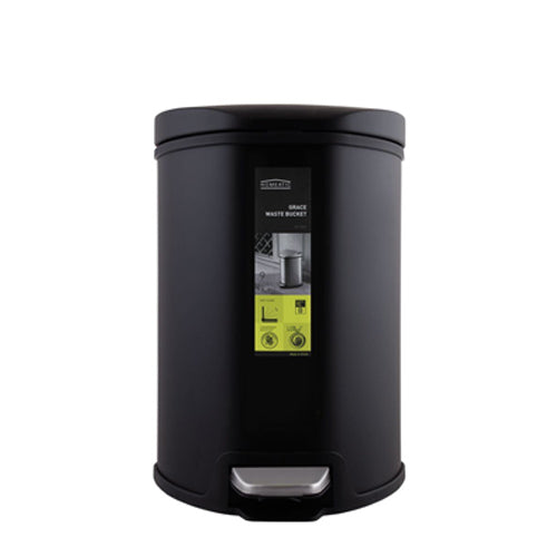 Homeatic 9 Liter Ticon Stainless Steel Soft-Close Pedal Dustbin