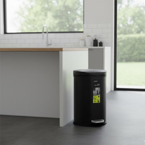 Homeatic 5 Liter Ticon Stainless Steel Soft-Close Pedal Dustbin