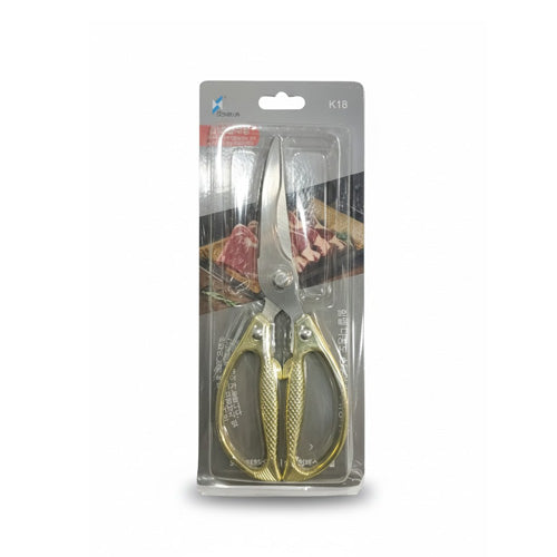 Multi-Purpose Stainless Steel Poultry & Meat Scissors (Gold or Silver)