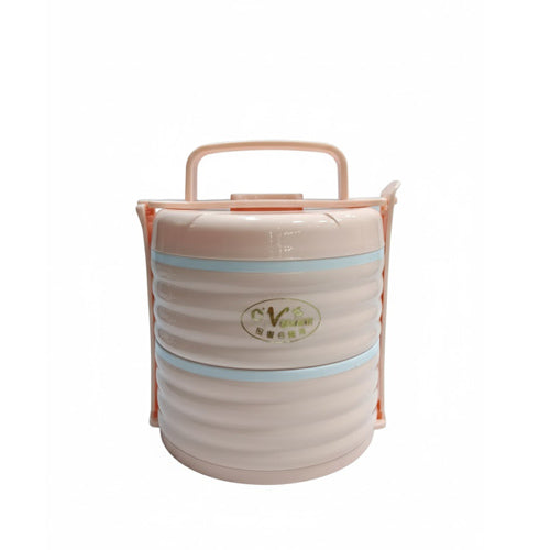 Stackable Ribbed Bento Lunch Box for Picnic and Travel