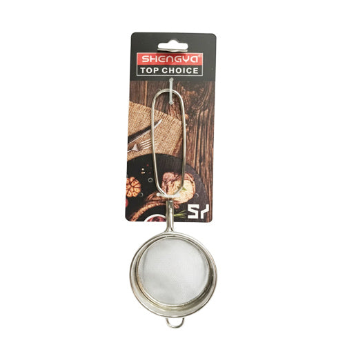 Stainless Steel Tea Strainer with Fine Mesh – SHENGYA Top Choice Sifter for Loose Leaf Tea, Herbs & Spices